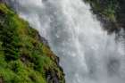 Norway, Vestland. Close-up of Latefossen waterfall. Art Print